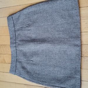 Chuu Brown Houndstooth Mini Skirt Sz S